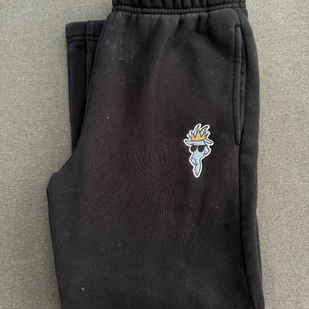 GOAT Loose Kids Sweatpants Black - Picture 7 of 7